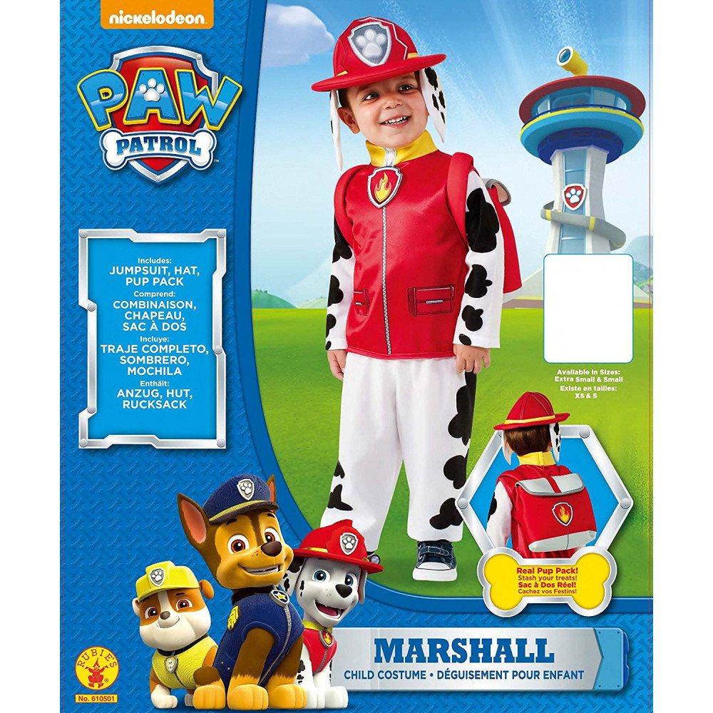 Costume Carnevale Paw Patrol Marshall *05181 ufficiale rubies effettoparty