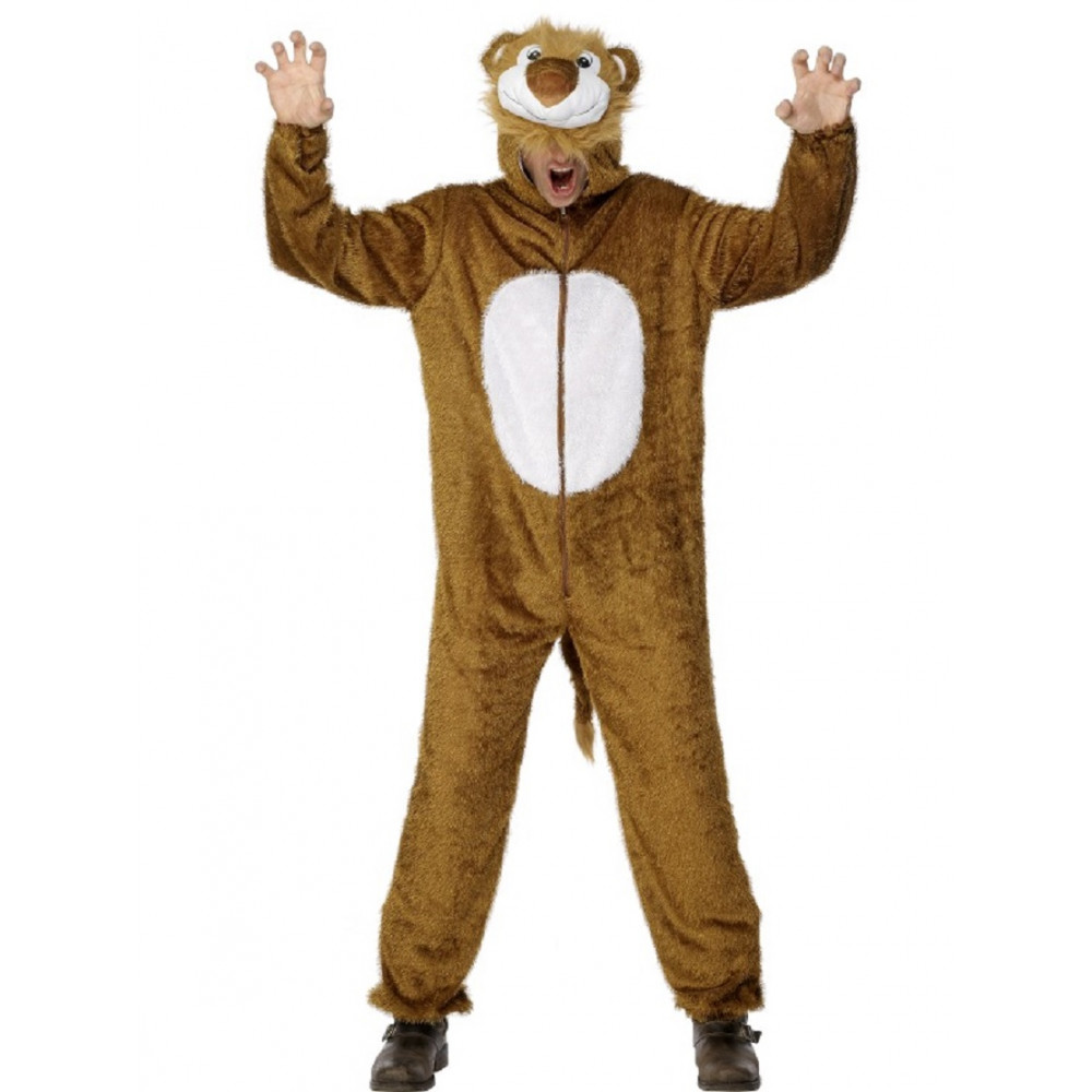 Costume Carnevale Adulto Travestimento Animale leone *04783