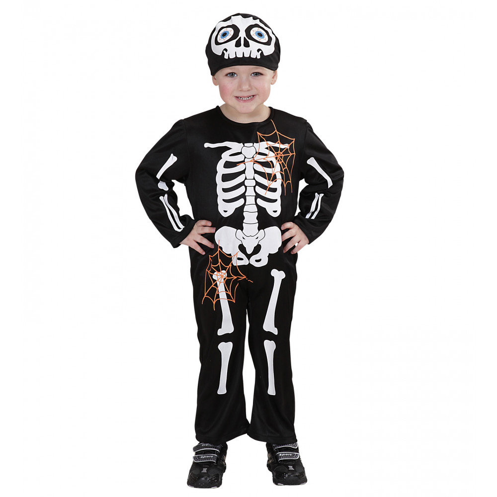 Costume Scheletro Halloween Da Bambino Travestimento Ossa PS 25606