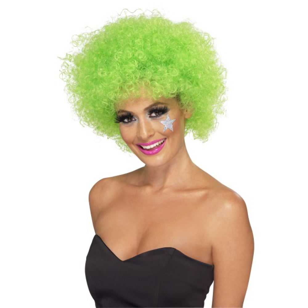 Parrucca Ricciolona verde riccia clown 