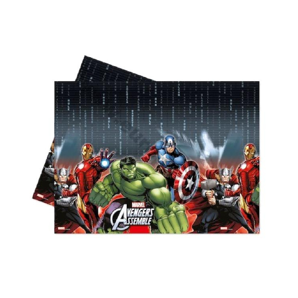 Accessori Party Compleanno Avengers, Tovaglia plastica Personaggi