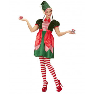 Costume Elfo Donna Natalizio Aiutante Babbo Natale EP 25874 Effettoparty Store Marchirolo