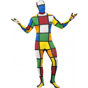 Vestito carnevale Travestimento Cubo di Rubik, Costume Seconda Pelle | Effettoparty.com