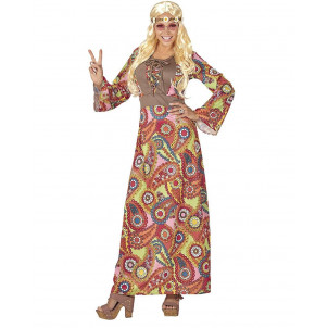 Costume Carnevale Hippie EP 26128 Taglie Forti Donna Effettoparty Store Marchirolo