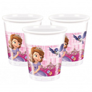 8 Bicchieri Plastica Party Disney, Principessa Sofia | Effettoparty.com| Pelusciamo.com