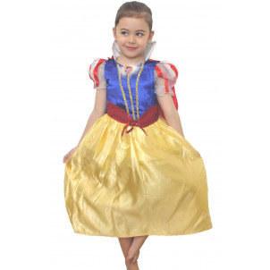 Travestimento Vestito Bambina Biancaneve Disney   | effettoparty.com