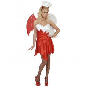 Travestimento Donna costume Carnevale paradiso e inferno  *02252 effettoparty 