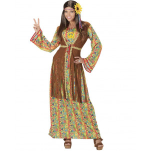 Costume Carnevale Donna Hippie Figli Dei Fiori EP 26134 Taglie Forti Effettoparty Store Marchirolo