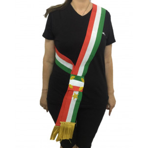Fascia tricolore Sindaco A Nodo 200 x 90 Cm Made In Italy  PS 04630 pelusciamo store marchirolo