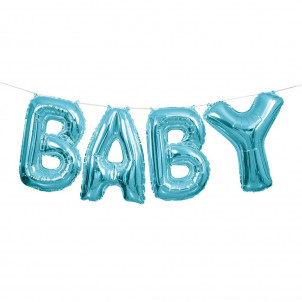 Ghirlanda Palloncini Mylar Scritta Baby Bimbo | Effettoparty.com