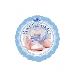 Palloncino Foil  Battesimo Bambino  45 cm *05552 | Effettoparty.com