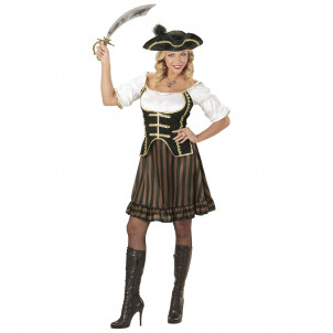 Vestito Carnevale Donna  Travestimento Capitano Pirata *24896  | Effettoparty.com