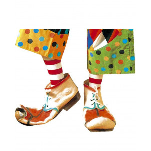 Copriscarpe Clown Accessorio Costume Carnevale Adulto Circo |  Pelusciamo store