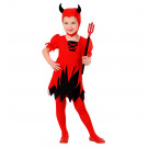 Costume Halloween Bambina Diavoletta Travestimento Carnevale | Pelusciamo.com