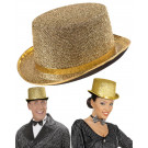 Cappello Cilindro Lurex Oro , Accessori Costume Carnevale EP 09300 Effettoparty Store Marchirolo