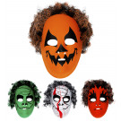 Maschera Con Capelli Accessori Costume Halloween Modelli Assortiti | Pelusciamo.com