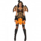 Costume Halloween Carnevale Donna Pipistrello Vittoriano Horror Smiffys