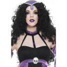 Parrucca per Costume Halloween Donna Principessa Vampira Travestimento Carnevale