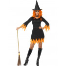 Costume  Donna Halloween  Strega , Vestito Carnevale Streghetta *11814