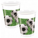 Confezione Bicchieri in Plastica Campo Calcio  | Effettoparty.com