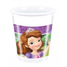 8 Bicchieri Plastica Party Principessa Sofia | Effettoparty.com