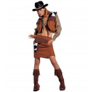 Costume Carnevale Donna Abito Western CowGirl , Cow Girl EP 02080
