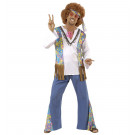 Abito Carnevale Adulto Anni 60, Travestimento Hippie Woodstock EP 19770