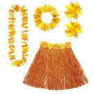 Accessorio costume carnevale Set Donna Hawaiana Arancione  | effettoparty.com