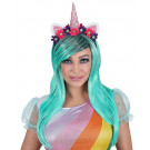 Parrucca Donna Unicorno Accessori Costume Carnevale EP 13957 Effettoparty.com