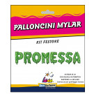 Kit Palloncini  Foil  , Scritta Promessa  *03455 | Effettoparty.com