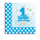 20 Tovaglioli  carta 1° Compleanno Bimbo  | Effettoparty.com