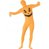 Travestimento Carnevale Halloween Uomo Tuta aderente Zucca zentai *17015