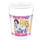 8 Bicchieri Plastica Principesse , Compleanno Bimba Disney *10671 