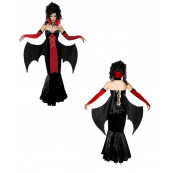 Costume Carnevale Halloween abito Donna Vampira Gotico *09003