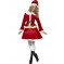 Costume carnevale donna abito vestito Miss Babba Natale smiffys *12199 effettoparty.com