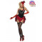 Costume Carnevale Donna Burlesque Piume  Miniabito *12402