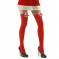 Calze Autoreggenti Rosse Miss Santa Per Costume Carnevale PS 10111 Pelusciamo Store Marchirolo