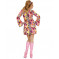 Abito Donna Groovy Anni 60, Hippie Travestimento Carnevale EP 22937 Effettoparty Store Marchirolo