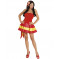 Costume Carnevale Donna Vestito Miss Nazionali Calcio PS 10005 spagna