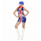 Vestito da donna Miniabito in pailettes Miss UK Costume Carnevale *19996 effettoparty store