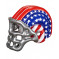 Casco gonfiabile football americano accessori carnevale 04689 one size adulto effettoparty store