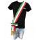 Fascia Da Sindaco Tricolore A Fiocco Scorrevole Made In Italy PS 04631