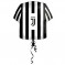 Palloncino mylar Forma T-Shirt Juventus Ufficiale 60 cm | Effettoparty.com
