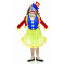 Costume Carnevale da pagliaccio clown fiorella *05274   effettoparty