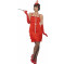 Costume Carnevale Charleston Anni 20 Short Dress Red PS 25297 pELUSCIAMO sTORE mARCHIROLO